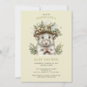 Enchanted Forest Mouse Baby shower Uitnodiging (Voorkant)