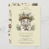 Enchanted Forest Mouse Baby shower Uitnodiging (Voorkant / Achterkant)