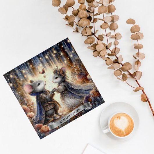 Enchanted Forest Mouse Bruiloft Schattige geperson Legpuzzel