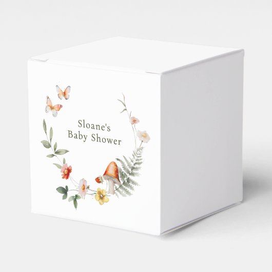 Enchanted Forest Mushroom Baby shower Bedankdoosjes (Voorkant Zijde)
