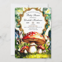 Enchanted Forest Mushroom Baby shower