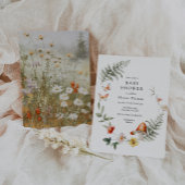 Enchanted Forest Mushroom Baby shower Kaart