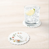 Enchanted Forest Mushroom Baby shower Kartonnen Onderzetters (Insitu)