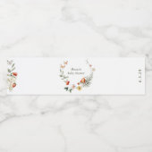 Enchanted Forest Mushroom Baby shower Waterfles Etiket (Enkel label)