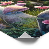 Enchanted Forest Mushrooms Baby shower Welkom Poster (Hoek)