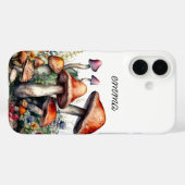 Enchanted Forest Mushrooms gepersonaliseerd Case-Mate iPhone Case (Achterkant (horizontaal))