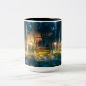 Enchanted Forest Night Mug Tweekleurige Koffiemok (Center)