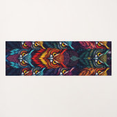 Enchanted Forest Owl: Moonlit Mystical Yogamat (Achterkant (horizontaal))