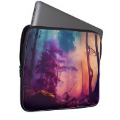 Enchanted Forest Paarse en Blue Laptop Hoesje Laptop Sleeve (Voorkant Rechts)