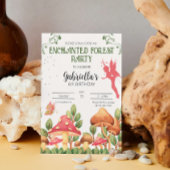 Enchanted Forest Party-uitnodiging Kaart