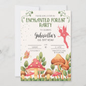 Enchanted Forest Party-uitnodiging Kaart (Voorkant)
