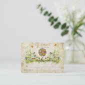 Enchanted Forest Patchwork Bloemen Plaats Kaarten Plaatskaartje (Staand voorkant)