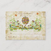 Enchanted Forest Patchwork Bloemen Plaats Kaarten Plaatskaartje (Voorkant)