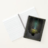 Enchanted Forest Pathway - Dark Mystical Portal Notitieboek (Binnen)