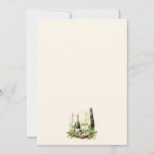 Enchanted Forest Photo Minimal Bewaar de datum Kaart (Achterkant)