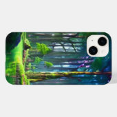 Enchanted Forest Pond met levendig groen Case-Mate iPhone Case (Achterkant (horizontaal))