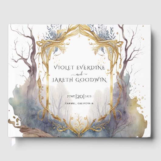 Enchanted Forest Portal Wedding Invitation Gastenboek (Voorkant)