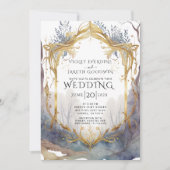 Enchanted Forest Portal Wedding Invitation Kaart (Voorkant)