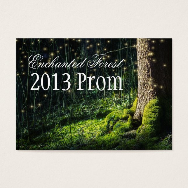 Enchanted Forest Prom Tickets - Uitnodigingen Visitekaartjes (Voorkant)