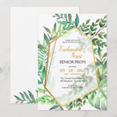 Enchanted Forest Prom-uitnodiging Kaart (Voorkant / Achterkant)