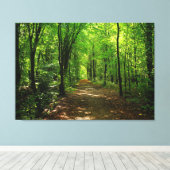 Enchanted Forest Road 5 Canvas Afdruk (Insitu (Houten vloer))