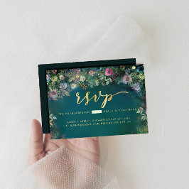 Enchanted Forest Roos Greenery Fairy Woodland RSVP Kaartje