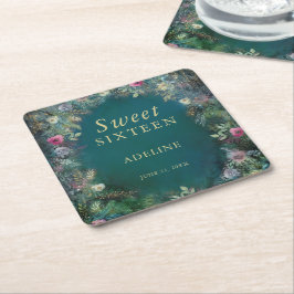 Enchanted Forest Roos Greenery Fairy Woodland RSVP Kartonnen Onderzetters