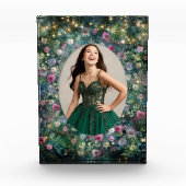 Enchanted Forest Roos Greenery Woodland Fairy Fotoblokken (Voorkant)