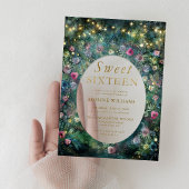 Enchanted Forest Rozen Lijst Woodland Sweet 16 Acryl Uitnodigingen