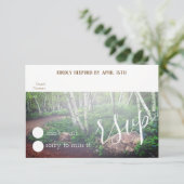 Enchanted Forest RSVP-kaart RSVP Kaartje (Staand voorkant)