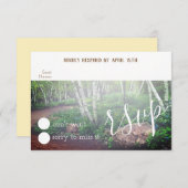 Enchanted Forest RSVP-kaart RSVP Kaartje (Voorkant / Achterkant)