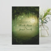 Enchanted Forest Rustic Wedding Invitations Kaart (Staand voorkant)
