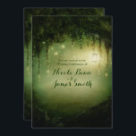 Enchanted Forest Rustic Wedding Invitations Kaart<br><div class="desc">Enchanted Forest Rustic Wedding Invitations. Dit kan voor om het even welke gebeurtenis worden aangepast.</div>