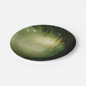 Enchanted Forest Rustic Wedding Party Borden Papieren Bordje (Gekanteld)