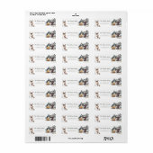 Enchanted Forest Rustic Woodland Boy 1e Verjaardag Etiket (Full Sheet)