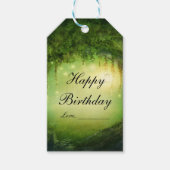 Enchanted Forest rustieke elegante bruiloft cadeau Cadeaulabel (Voorkant)