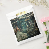 Enchanted Forest Sage Green Dress Quinceañera XV Bedankzakje (Gezegeld)