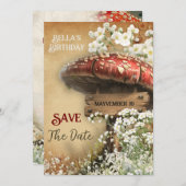 Enchanted Forest Save the Date beroemd gemaakt doo Kaart (Voorkant / Achterkant)