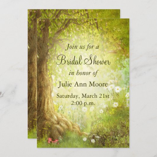 Enchanted Forest Scene Kaart (Voorkant / Achterkant)