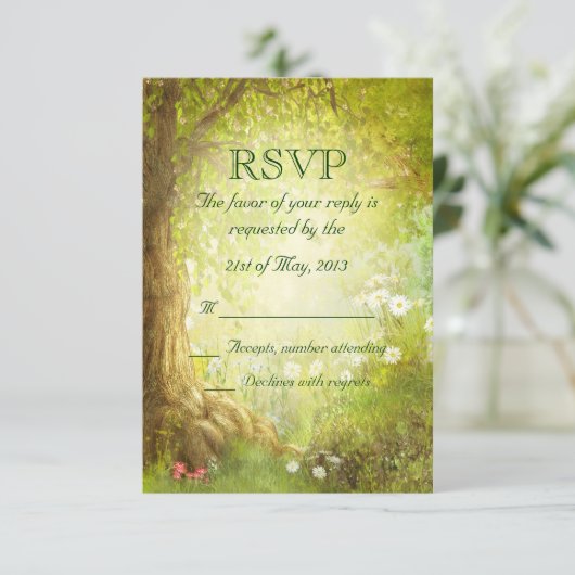 Enchanted Forest Scene RSVP (Staand voorkant)