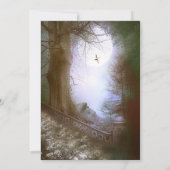 Enchanted Forest Scene Wedding Kaart (Achterkant)