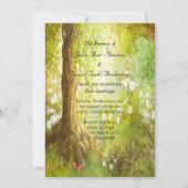 Enchanted Forest Scene Wedding Kaart (Voorkant)