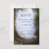 Enchanted Forest Scene Wedding RSVP (Voorkant)