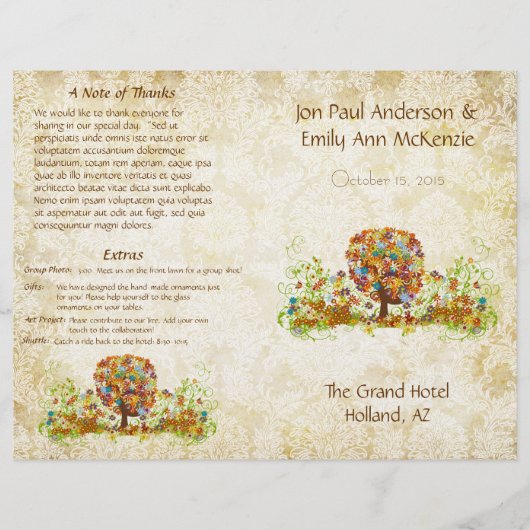 Enchanted Forest Side Branch Wedding (Voorkant)