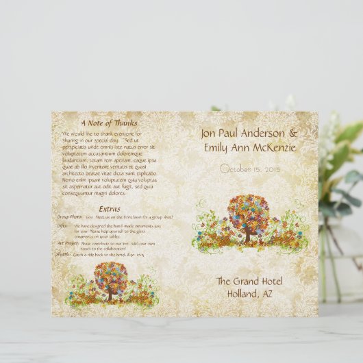 Enchanted Forest Side Branch Wedding (Staand voorkant)