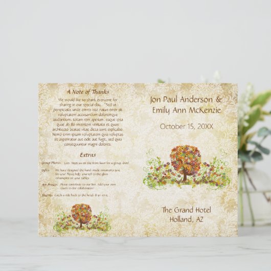 Enchanted Forest Side Branch Wedding (Staand voorkant)