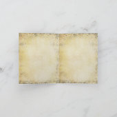 Enchanted Forest Side Branch Wedding Bedankkaart (Binnen)