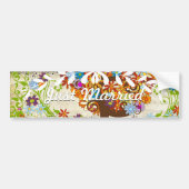 Enchanted Forest Side Branch Wedding Bumpersticker (Voorkant)