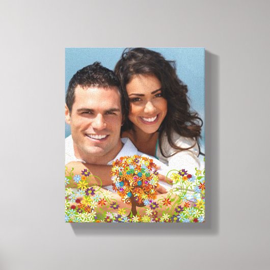 Enchanted Forest Side Branch Wedding Canvas Afdruk (Voorkant)