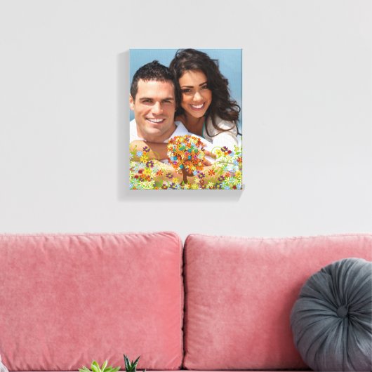 Enchanted Forest Side Branch Wedding Canvas Afdruk (Insitu (Woonkamer))